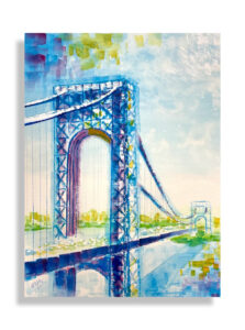 George Washington Bridge – watercolor - 14x11