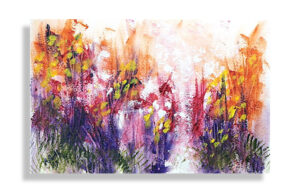Autumn Abstract – watercolor - 6x8 - sold