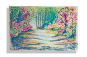 Forest Path - pastel pencil - 11x17