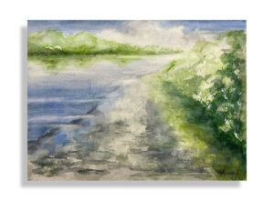 Shoreline - watercolor - 9x12
