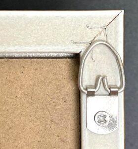 back of picture frame with d-ring