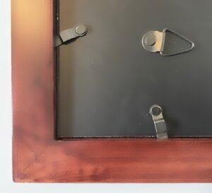 back of picture frame with turn buttons