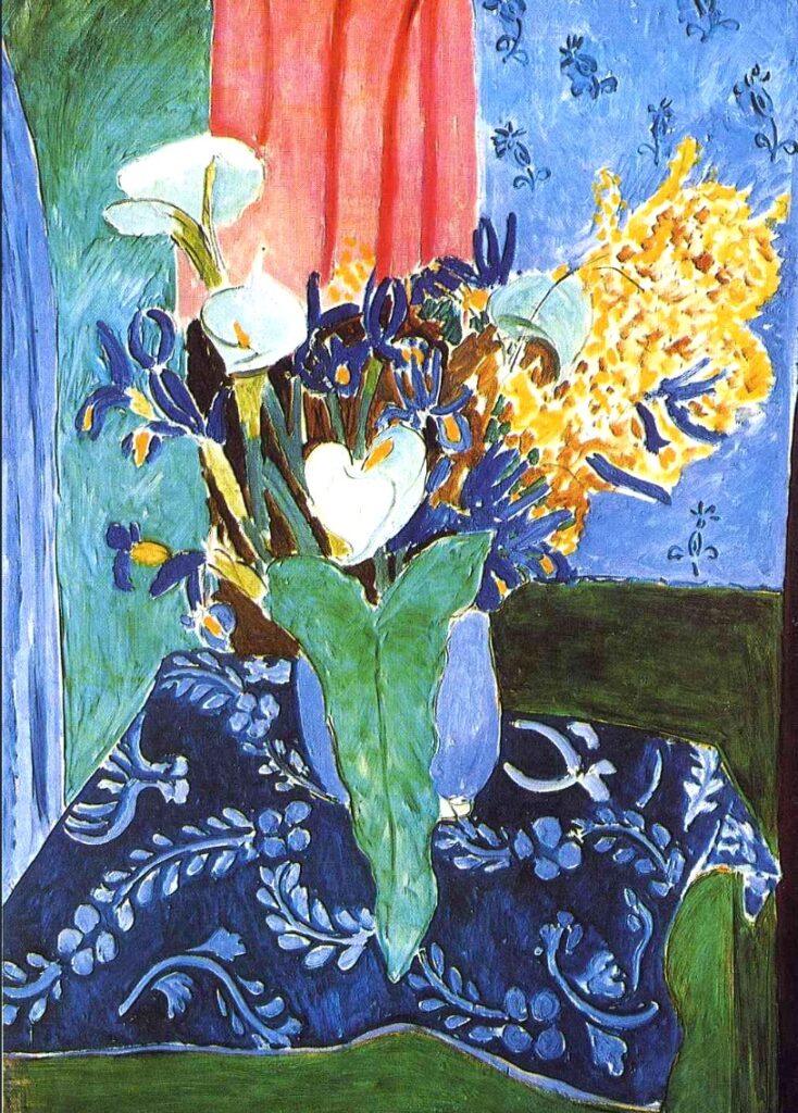 calla liles, matisse, calla lily in art