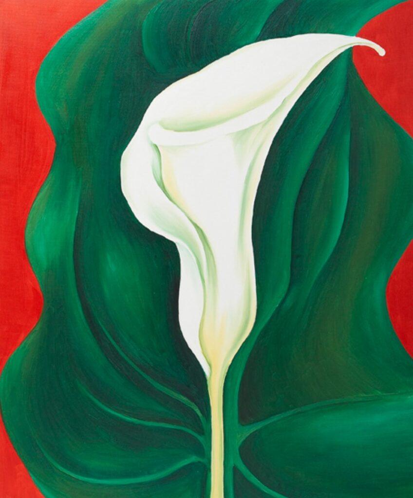 Calla Lily Turned Away by Georgia O'Keeffe design shape and symbolism in art