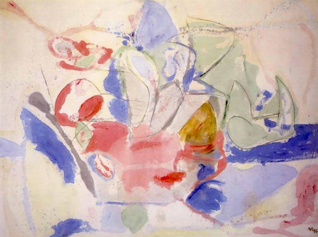 mountains and sea abstract expressionism