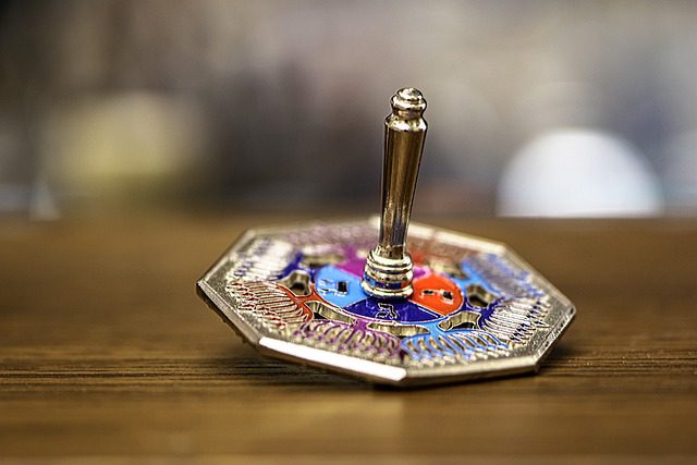 modern design of the dreidel