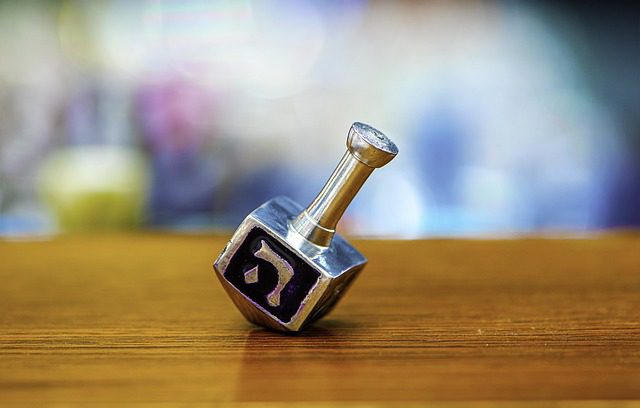 modern design of the dreidel