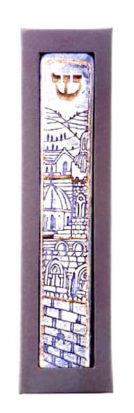 design of the mezuzah case in ceramic