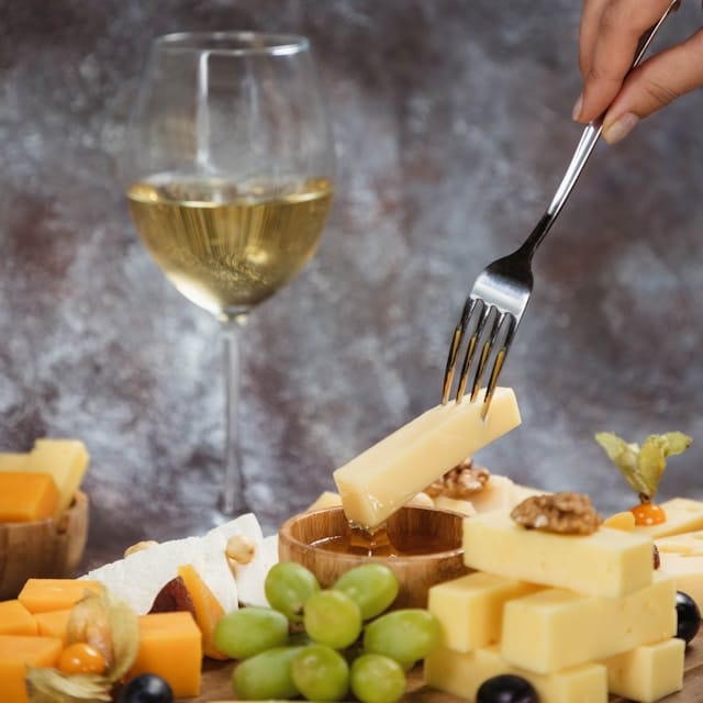 white wine and cheese pairing