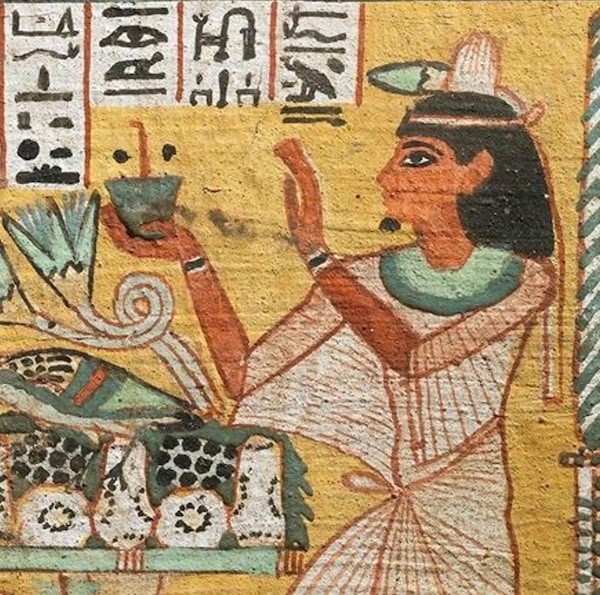 ancient Egyptian wall painting, the origin of watercolor