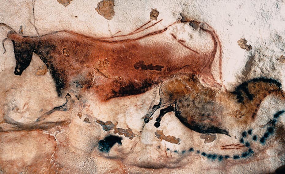 Lascaux cave art, history of watercolor