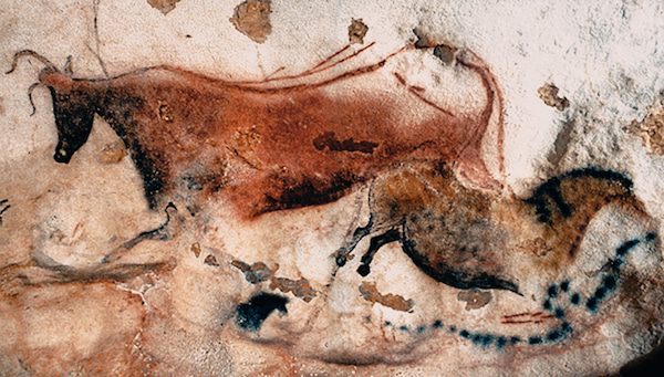 Lascaux cave art, history of watercolor