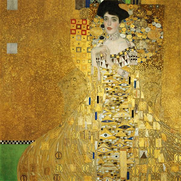 Portrait of Adele Bloch-Bauer, Gustav Klimt, 1907, art movements you probably never heard of, art nouveau