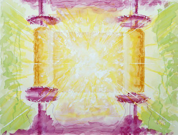 Holding the Light of the Torah, watercolor painting, buy Jewish art on Saatchi Holding the Light of the Torah, watercolor painting. Buy Jewish art on Saatchi