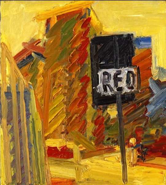 Tower Blocks, Frank Auerbach, modern jewish art Tower Blocks, Frank Auerbach, modern jewish art