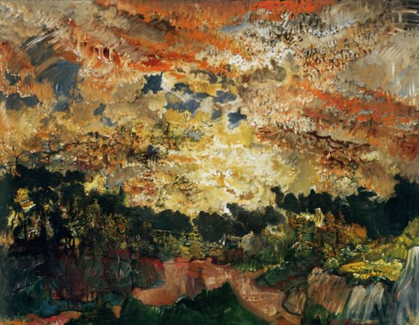 Sunset in Lubec, Hyman Bloom, modern jewish art Sunset in Lubec, Hyman Bloom, modern jewish art