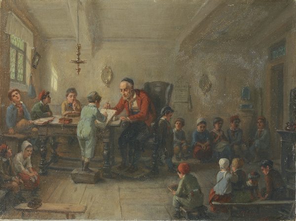 The Heder, Moritz Daniel Oppenheim, modern jewish art The Heder, Moritz Daniel Oppenheim, modern jewish art