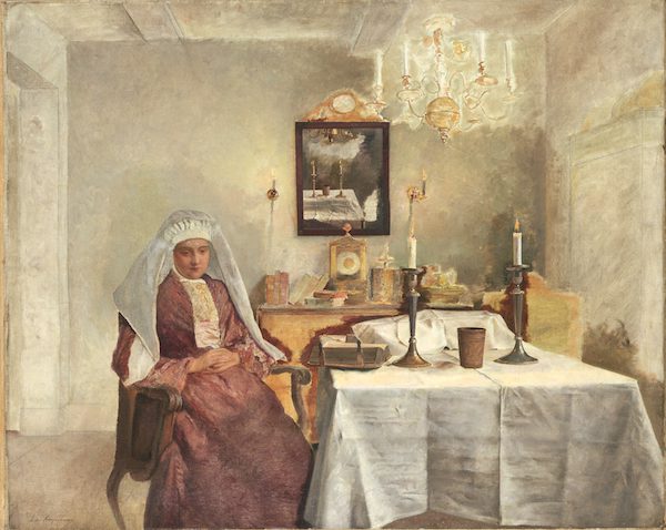 Friday Evening, by Isidor Kaufmann. Jewish Life on Canvas: Artists Isidor Kaufmann and Yudel Pen