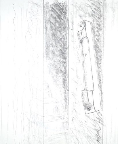 Mezuzah on a doorpost sketch, From Pencil to Painting: Why I Sketch Before I Paint Mezuzah on a doorpost sketch, From Pencil to Painting: Why I Sketch Before I Paint