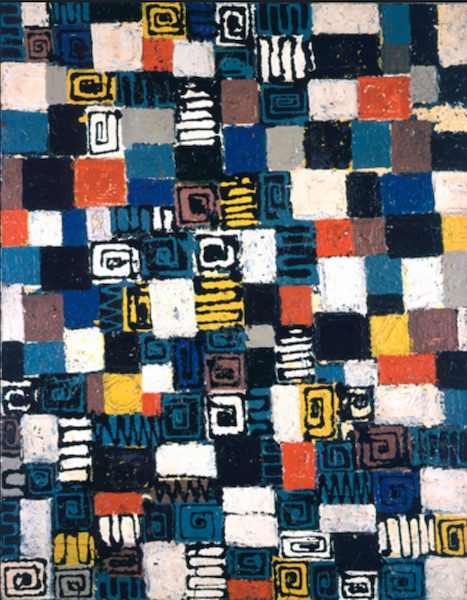 Untitled, 1949, Lee Krasner, An Unsung Heroine of Abstract Expressionism, different textured squares Untitled, 1949, Lee Krasner, An Unsung Heroine of Abstract Expressionism, different textured squares
