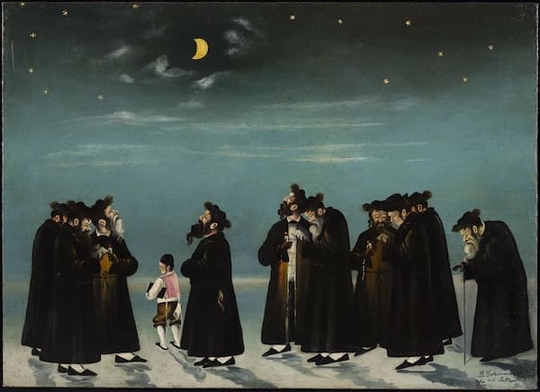 Blessing the New Moon in Jewish Art, Blessing of the New Moon, Bentzion Sokiranski, 1911