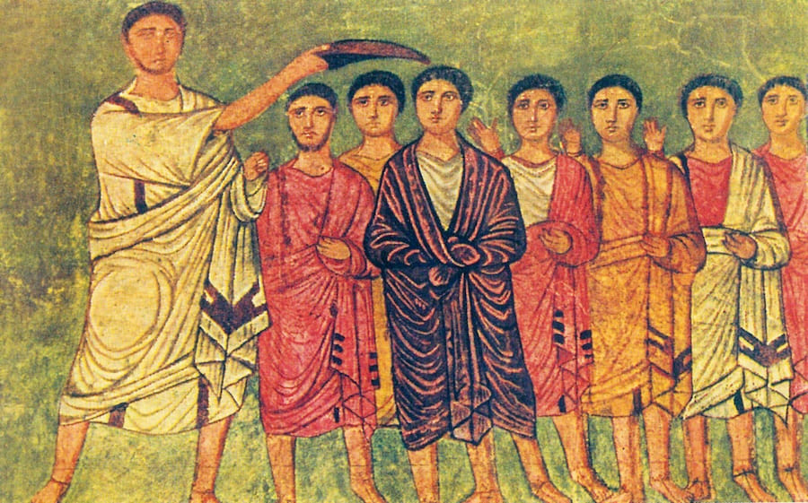 The Prophet Samuel anointing David. Ancient Jewish Art Treasures: the Dura Europos Synagogue The Prophet Samuel anointing David. Ancient Jewish Art Treasures: the Dura Europos Synagogue